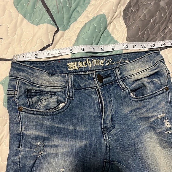 • Machine Pour Neuf Mode Blue Skinny Jeans - Picture 14 of 16
